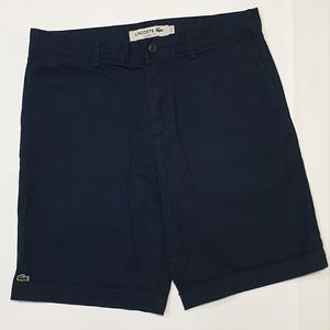 Lacoste Bermuda Mens Shorts Classic Fit Navy Blue size 33